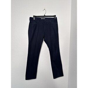 Vince Stretch Pants Men's 31 Navy Blue Flat Front Twill Chino Cotton Casual
